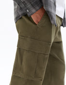 Straight Fit 100% Cotton Casual Trousers - Khaki