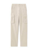 Straight Fit 100% Cotton Casual Trousers - Beige