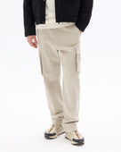 Straight Fit 100% Cotton Casual Trousers - Beige
