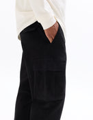 Straight Fit 100% Cotton Casual Trousers - Black