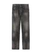 Straight Fit 100% Cotton Jeans - Black