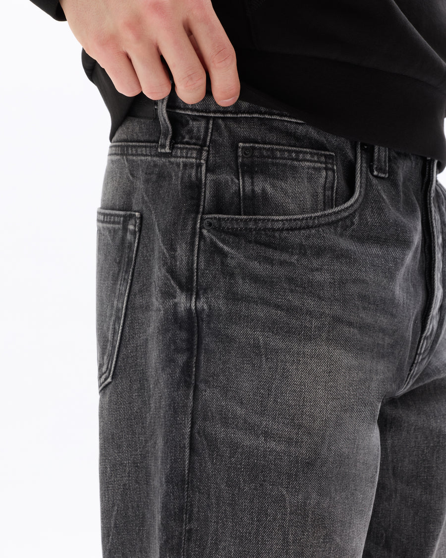 Straight Fit 100% Cotton Jeans - Black