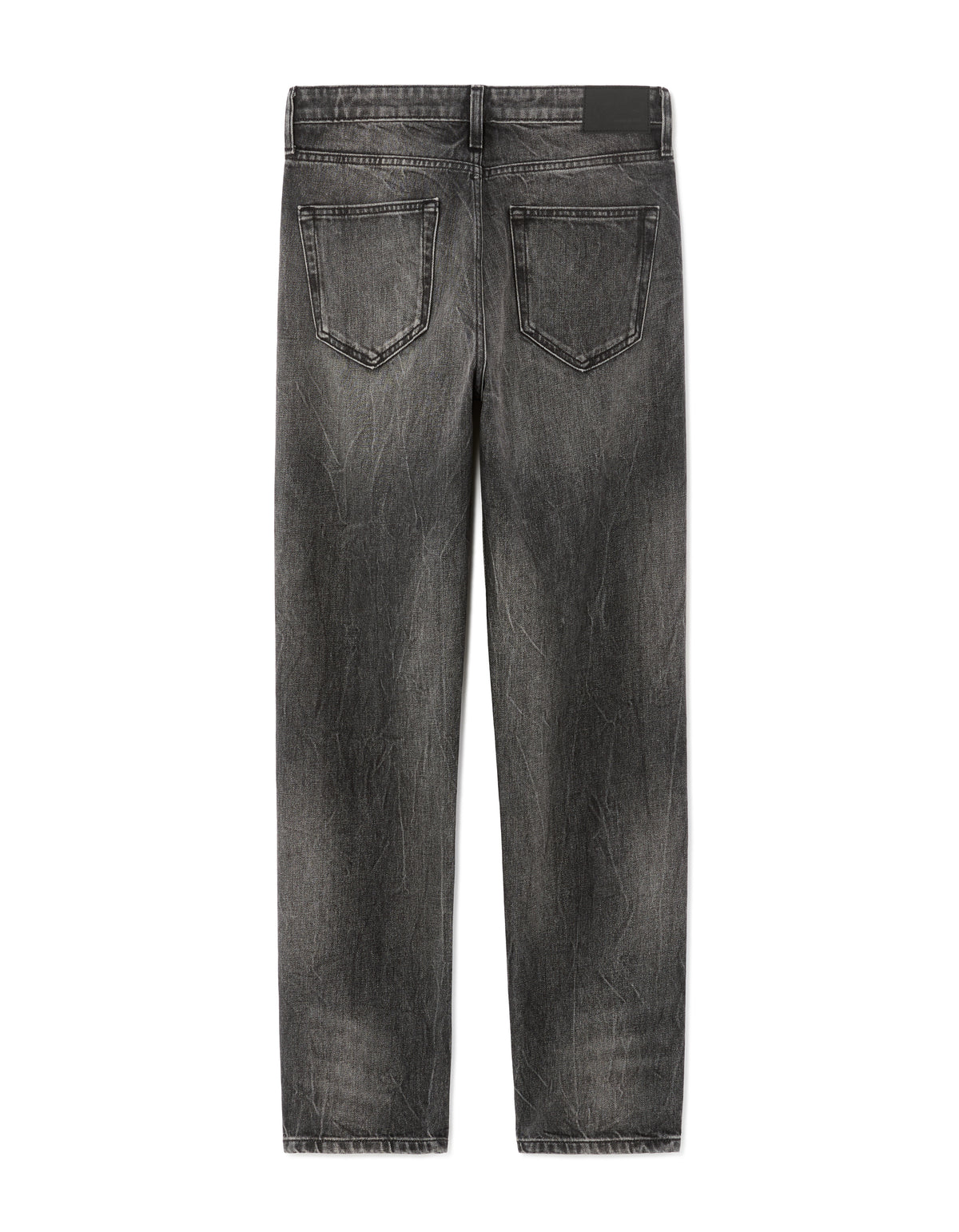 Straight Fit 100% Cotton Jeans - Black