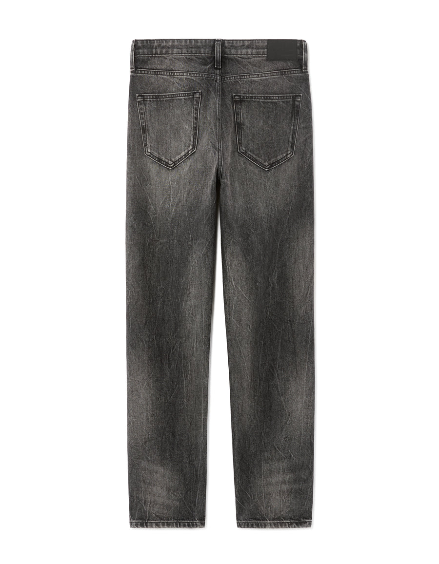 Straight Fit 100% Cotton Jeans - Black