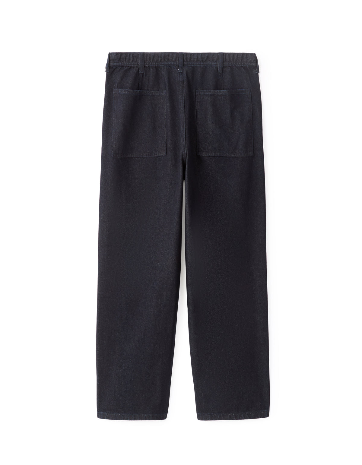 Carrot Fit 100% Cotton Solid Jeans - Navy Blue