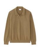 Regular Fit Cotton Blend Textured Round Neck Sweater - Khaki