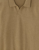 Regular Fit Cotton Blend Textured Round Neck Sweater - Khaki