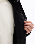 Regular Fit 100% Cotton Spread Collar Jacket - Black