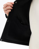 Regular Fit 100% Cotton Spread Collar Jacket - Black