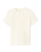 Regular Fit 100% Cotton Textured Round Neck T-Shirt - White