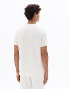 Regular Fit 100% Cotton Textured Round Neck T-Shirt - White