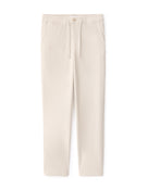 Straight Fit Poly-Cotton Solid Casual Trouser - Beige