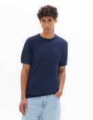 Regular Fit 100% Cotton Crew Neck T-Shirt - Navy Blue