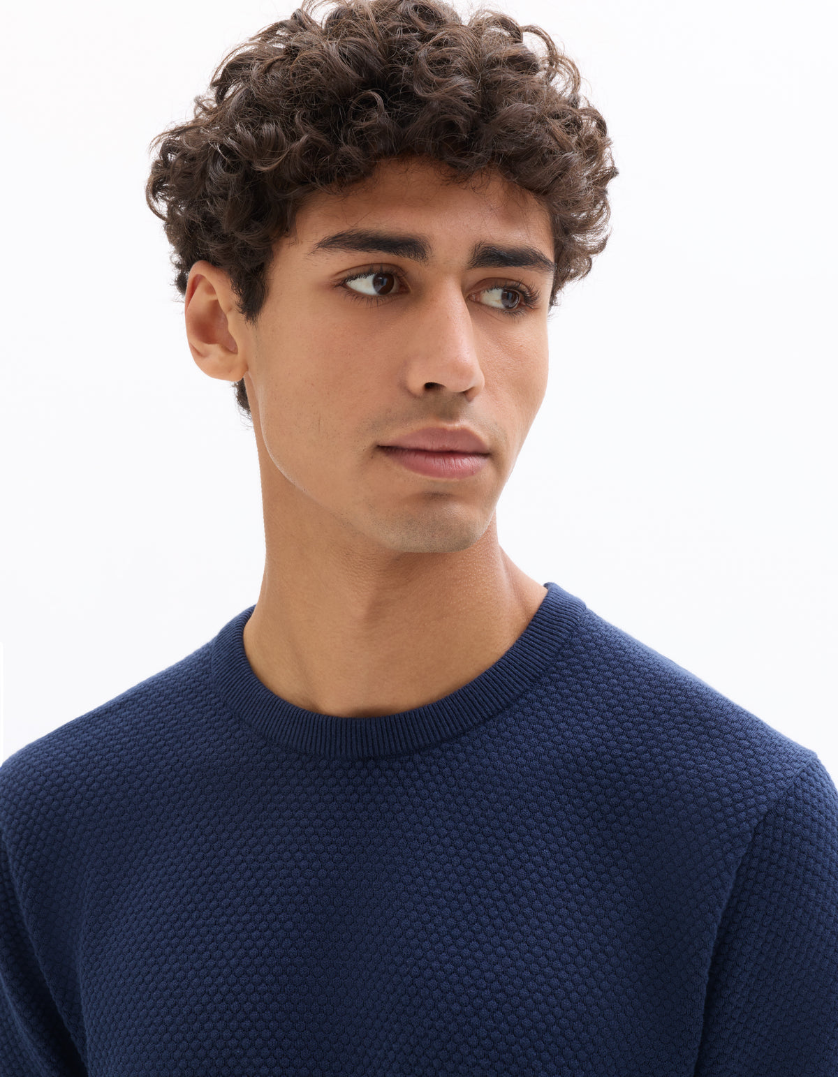 Regular Fit 100% Cotton Crew Neck T-Shirt - Navy Blue
