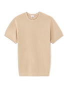 Regular Fit 100% Cotton Crew Neck T-Shirt - Beige