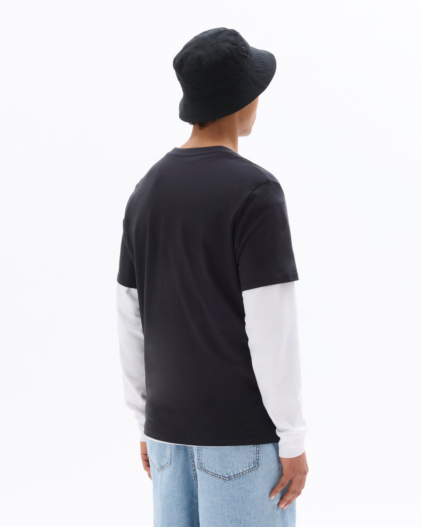 Regular Fit 100% Cotton Printed Round Neck T-Shirt - Black