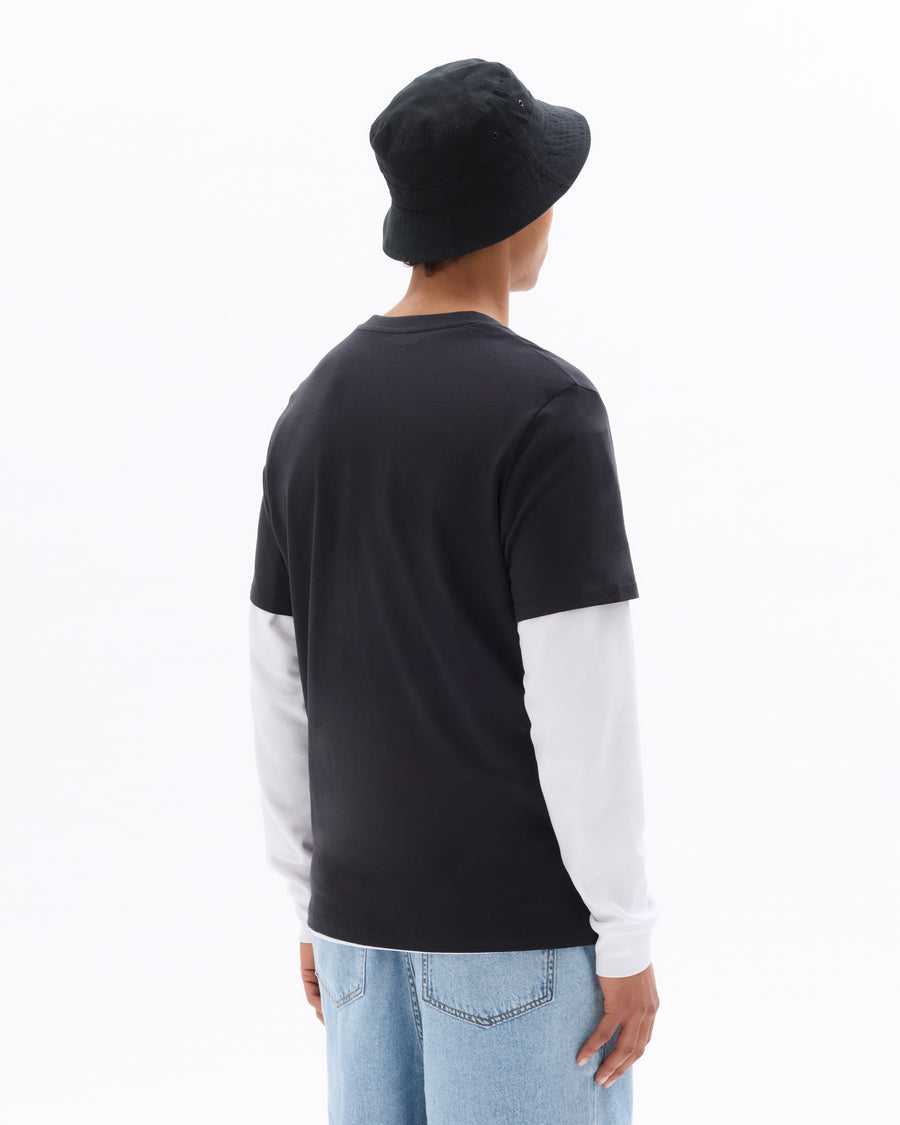 Regular Fit 100% Cotton Printed Round Neck T-Shirt - Black