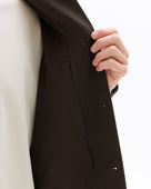 Regular Fit Poly Viscose Spread Collar Jacket - Brown