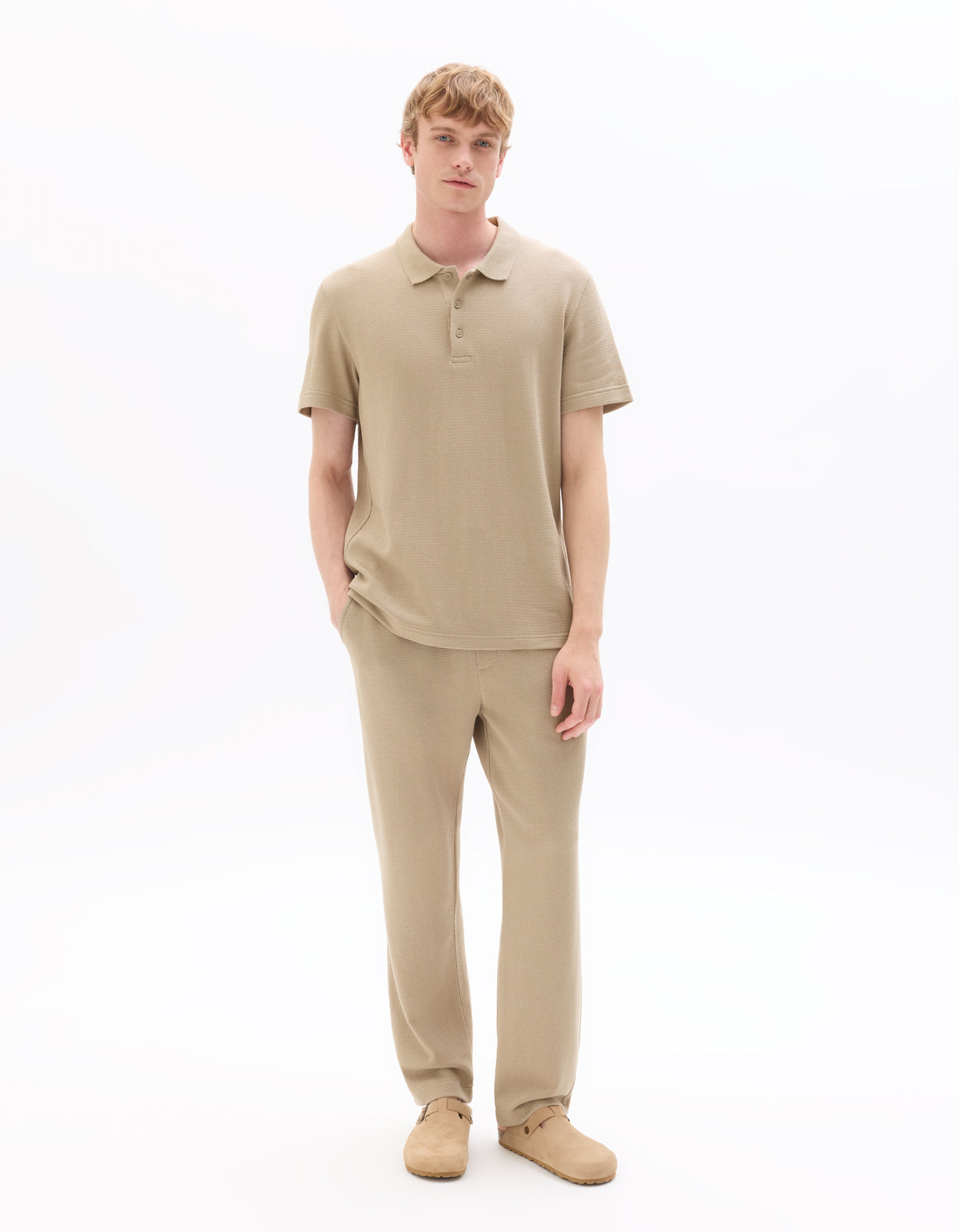 Regular Fit 100% Cotton T-Shirt - Taupe