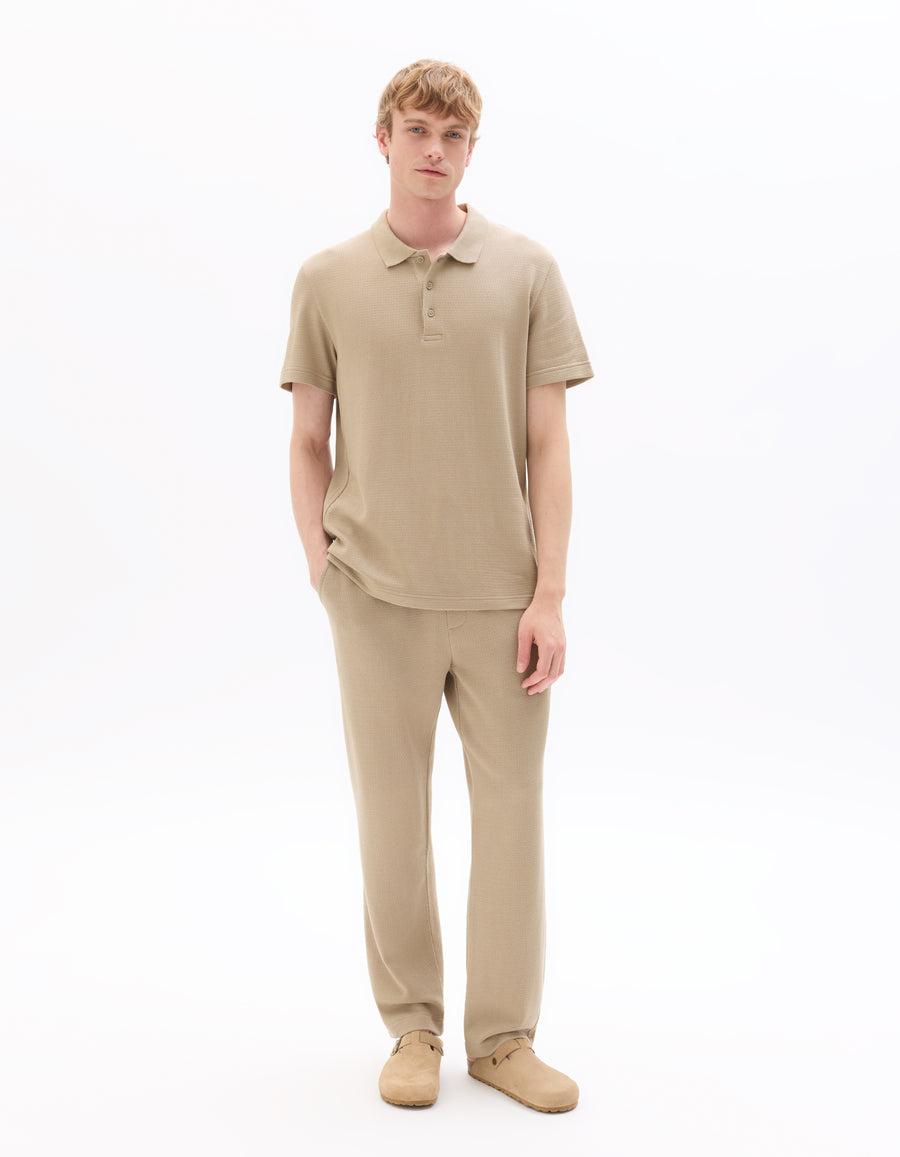 Regular Fit 100% Cotton T-Shirt - Taupe