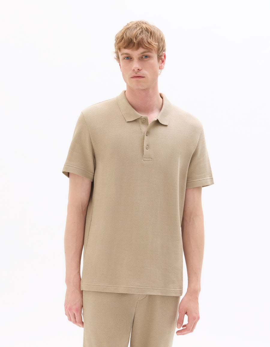Regular Fit 100% Cotton T-Shirt - Taupe