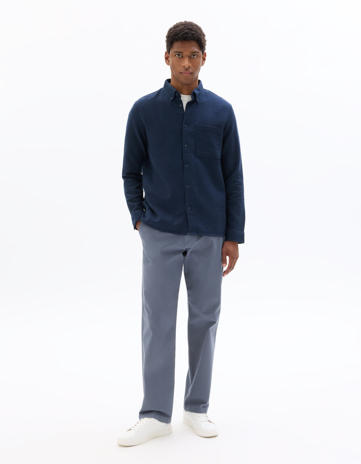 Regular Fit 100% Cotton Solid Spread collar Shirts