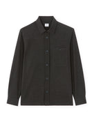 Oversized Poly Viscose Solid Spread Collar Shirts - Grey