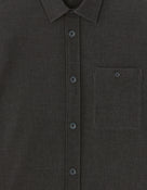 Oversized Poly Viscose Solid Spread Collar Shirts - Grey