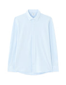Regular Fit 100% Cotton Spread Collar Shirt - Blue