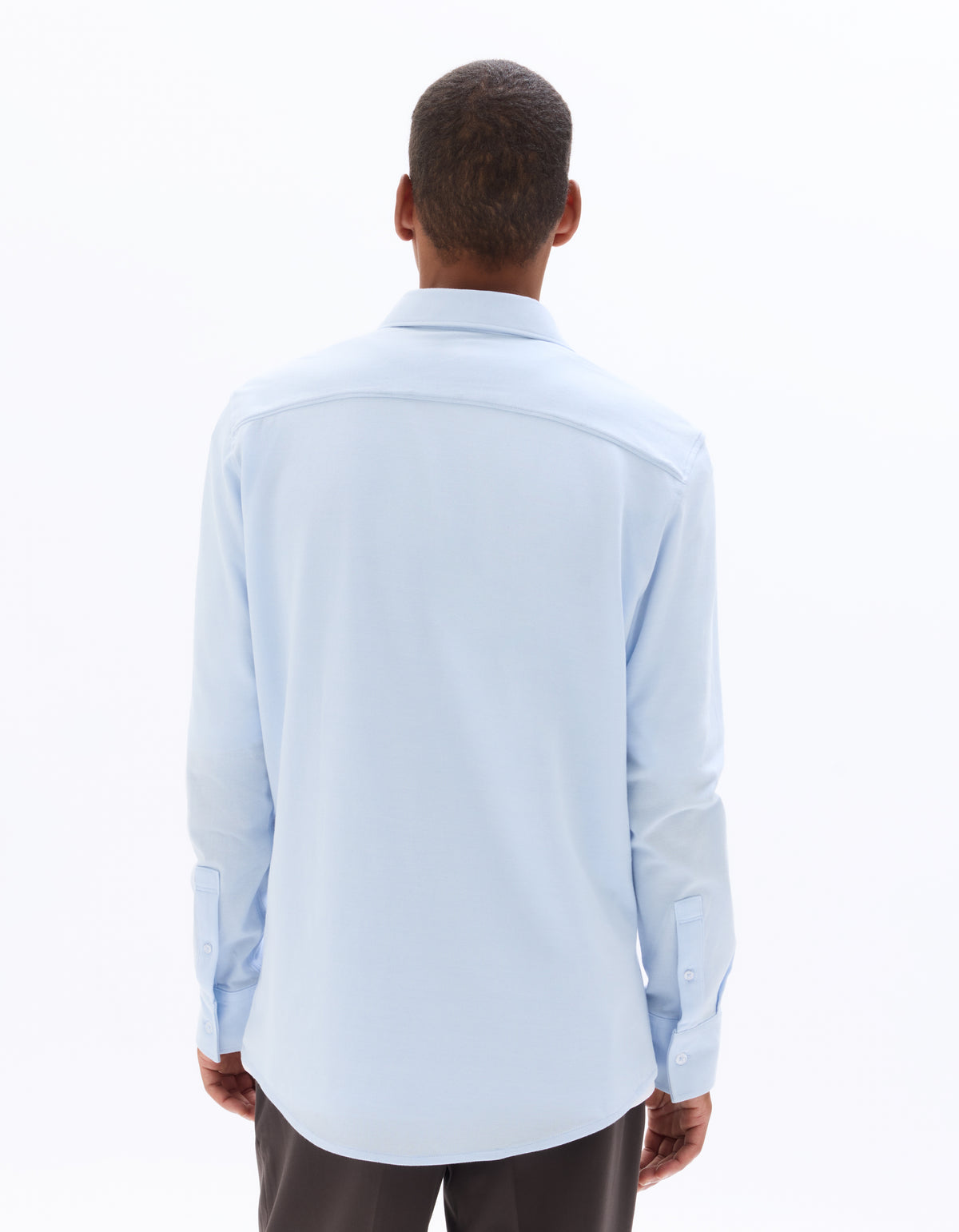 Regular Fit 100% Cotton Spread Collar Shirt - Blue