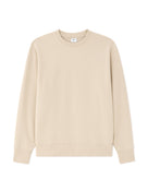 Loose Fit Poly-Cotton Solid Crew Neck Sweatshirt