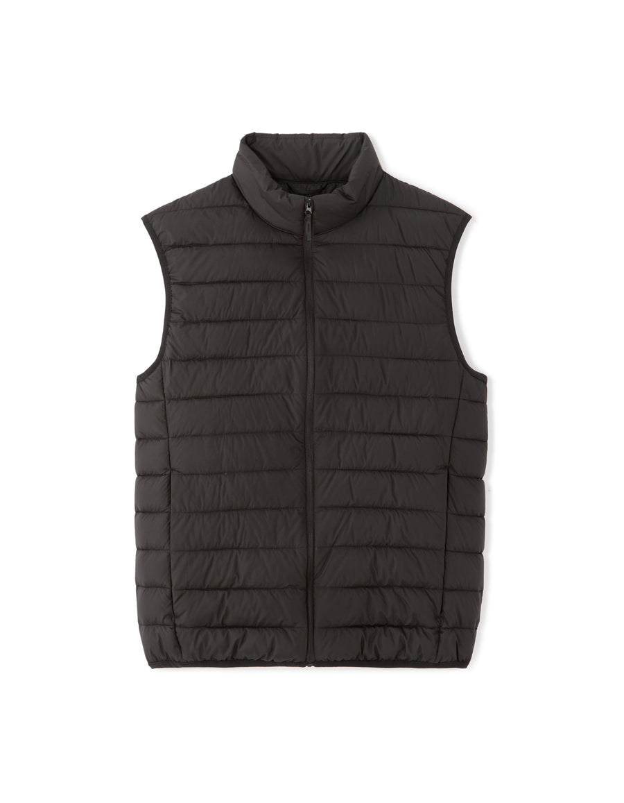 Regular Fit 100% Polyester Solid High Neck Jackets - Black