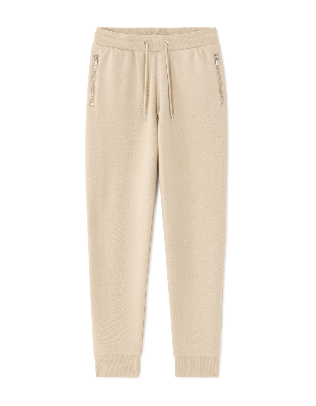 Regular Fit 100% Cotton Solid Casual joggers - Beige