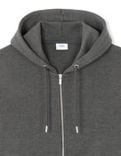 Regular Fit Cotton Blend Hooded Sweatshirt - Grey