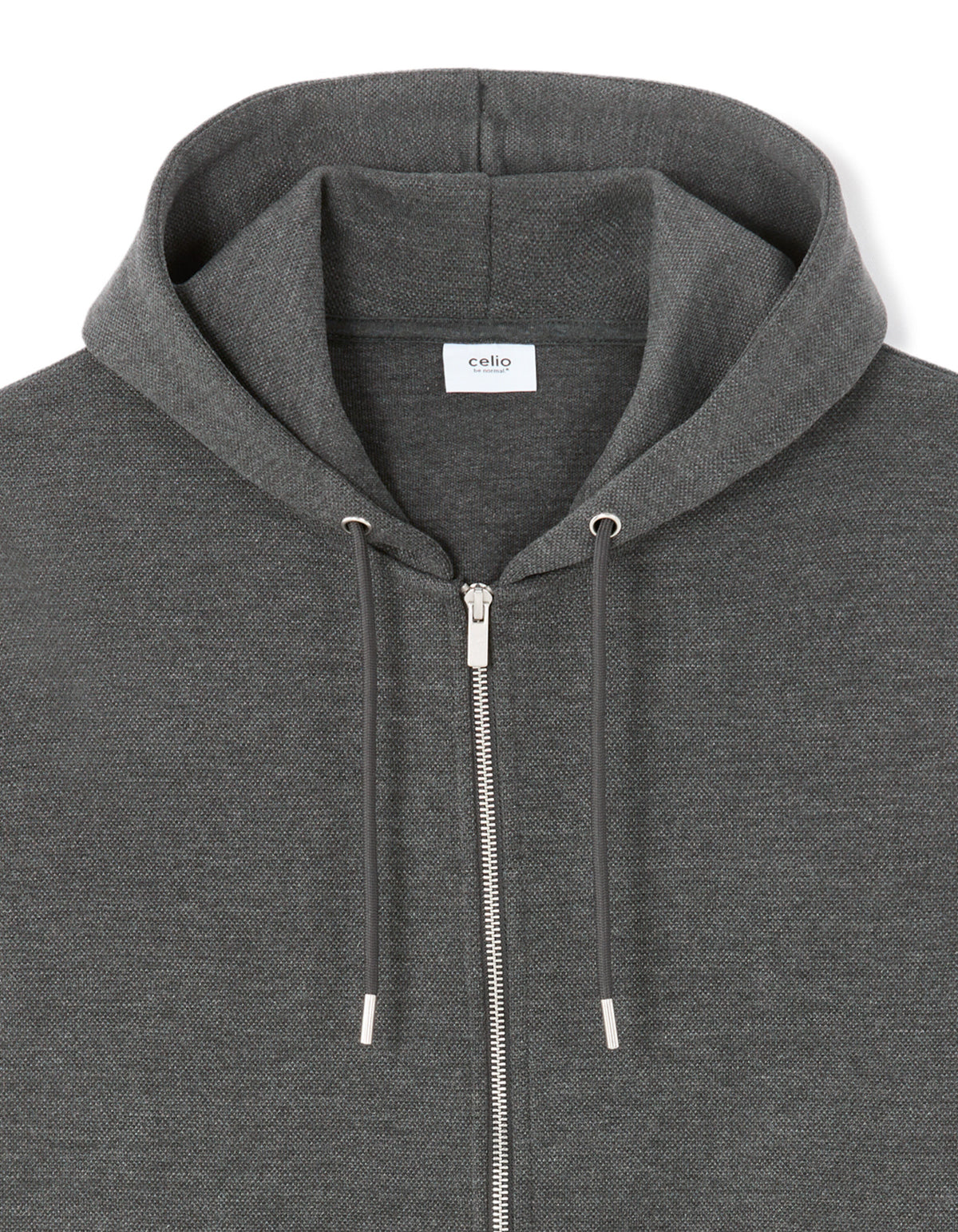 Regular Fit Cotton Blend Hooded Sweatshirt - Grey