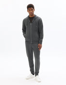 Regular Fit Cotton Blend Hooded Sweatshirt - Grey