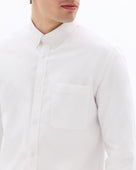 Regular Fit 100% Cotton Spread Collar Shirt - White