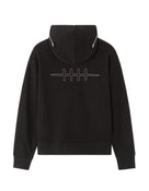 Naruto Shippuden Oversized Fit 100% Cotton Printed Zip-Up Hooded Sweatshirt- Black