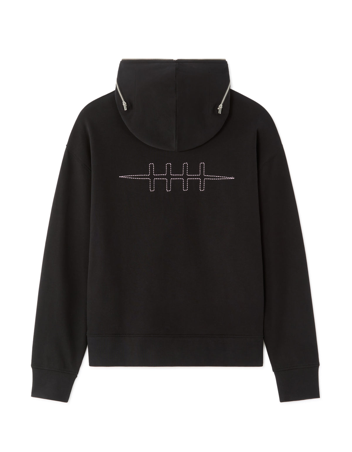 Naruto Shippuden Oversized Fit 100% Cotton Printed Zip-Up Hooded Sweatshirt- Black