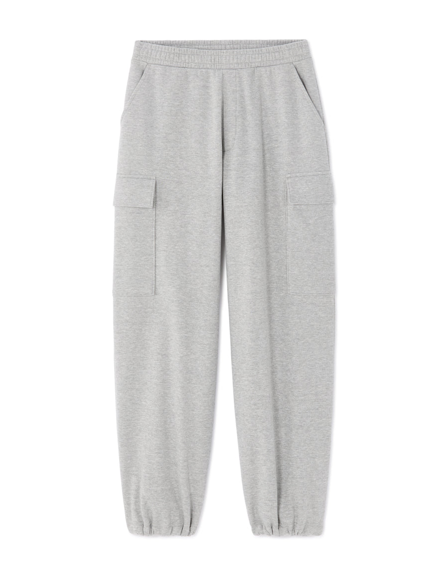 Loose cargo Fit Cotton Blend Casual Jogging Pant - Grey