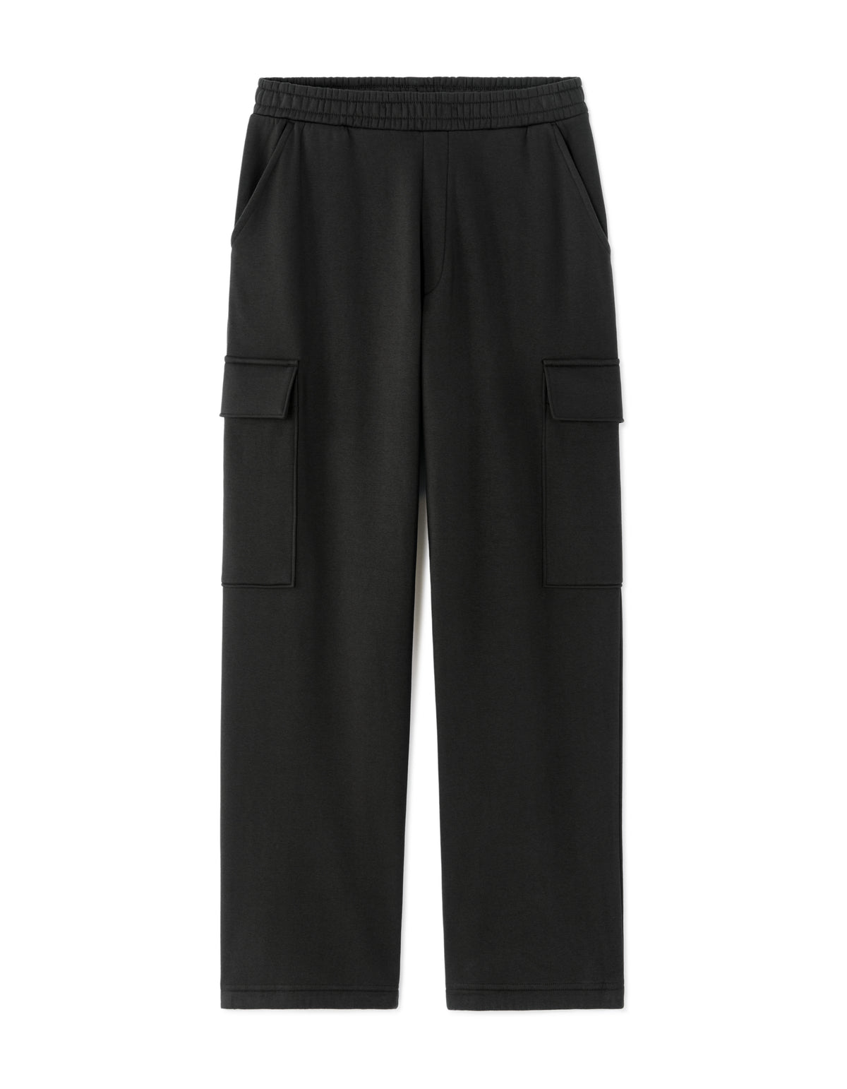Loose cargo Fit Cotton Blend Casual Jogging Pant - Black