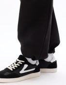 Loose cargo Fit Cotton Blend Casual Jogging Pant - Black