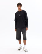 Naruto Shippude Oversized Fit 100% Cotton Printed Crew Neck T-Shirt - Black