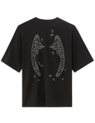 Naruto Shippude Oversized Fit 100% Cotton Printed Crew Neck T-Shirt - Black
