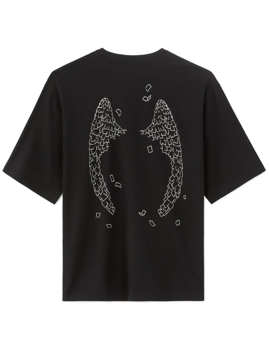 Naruto Shippude Oversized Fit 100% Cotton Printed Crew Neck T-Shirt - Black