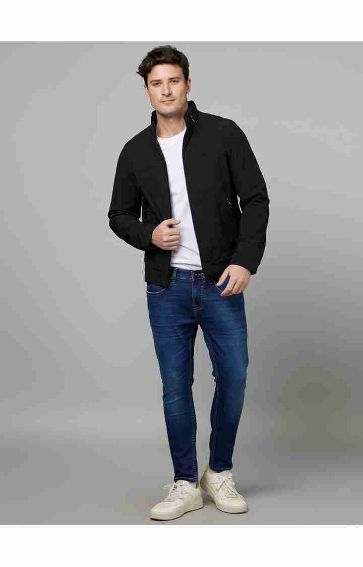 Celio* Cotton-Blend Skinny Fit Blue Jean