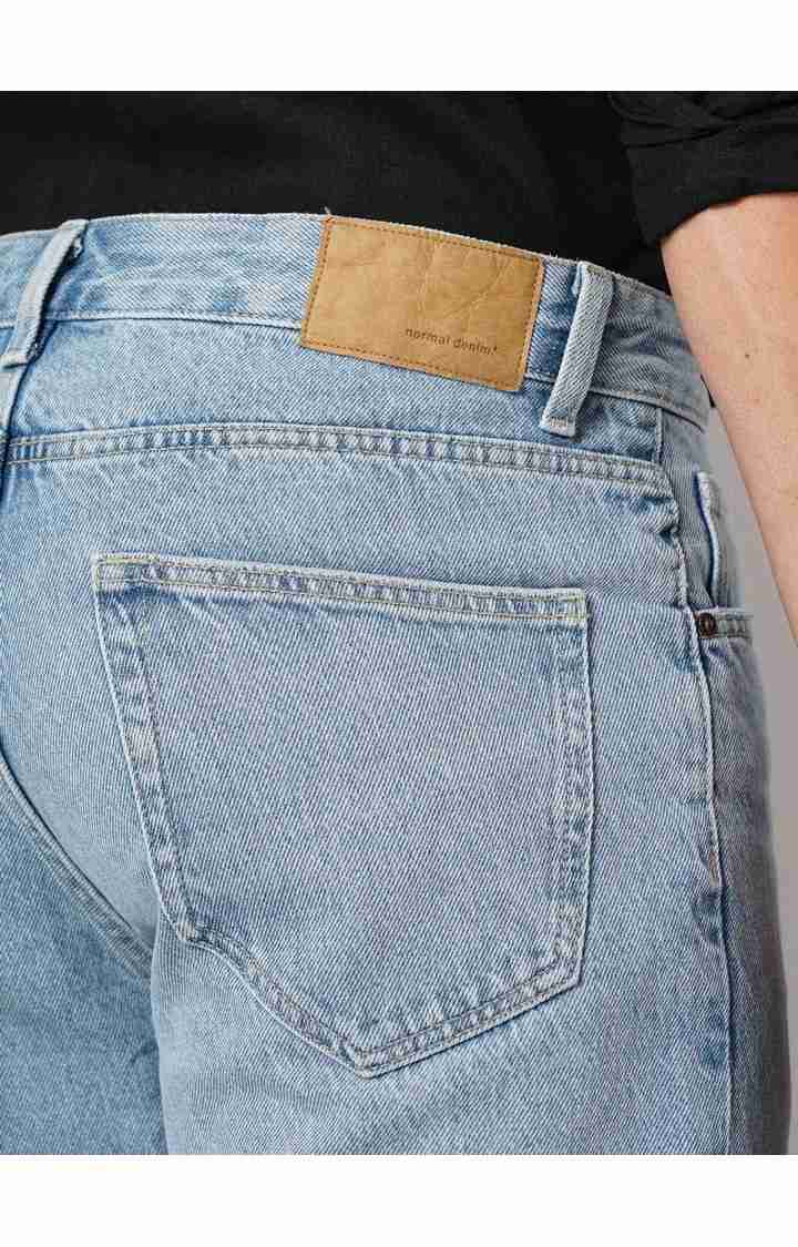 Celio* Cotton Loose Fit Blue Jean