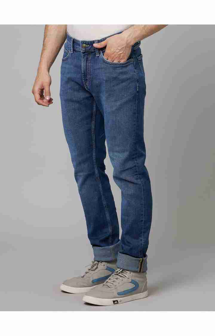 Celio* Cotton-Poly-Blend Slim Fit Blue Jean