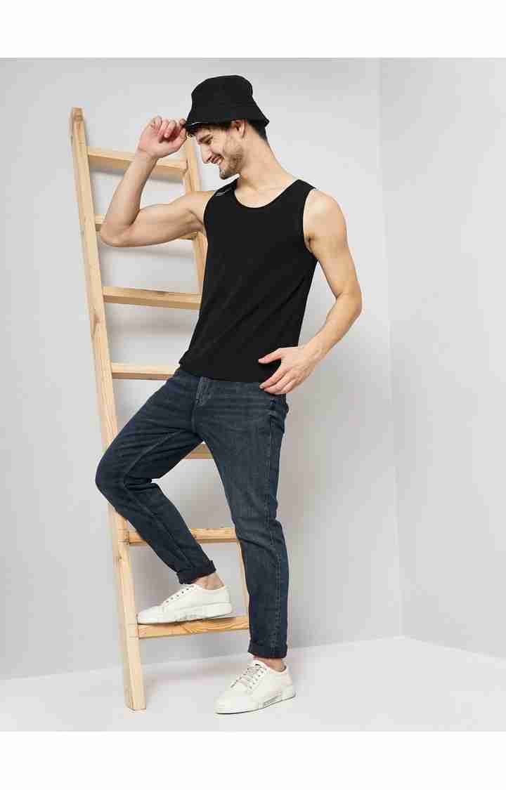 Celio* Cotton-Blend Skinny Fit Blue Jean