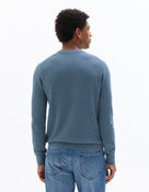 Regular Fit 100% Cotton Round Neck Sweater - Blue